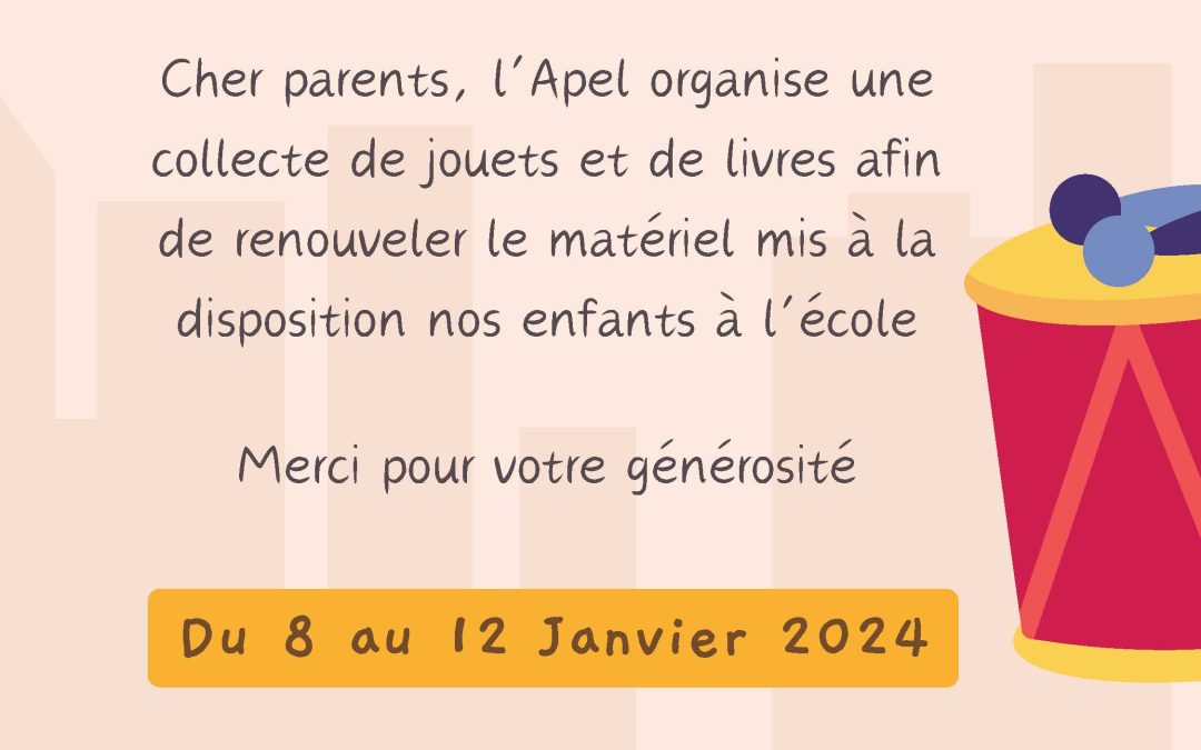 APEL – Collecte de jouets