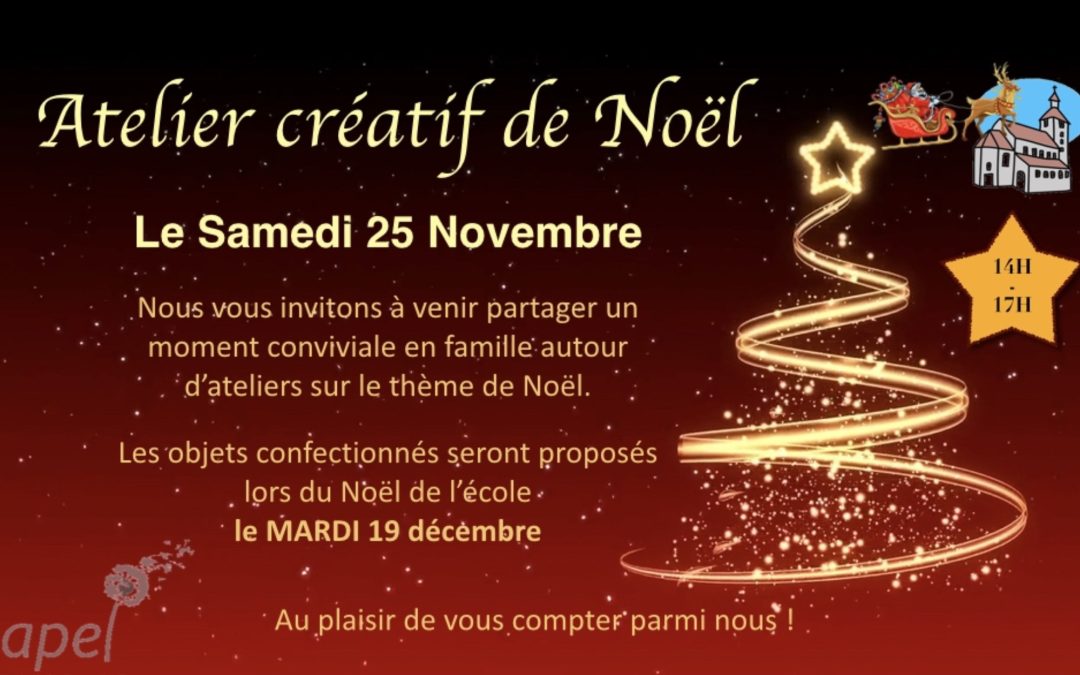 APEL – Atelier Créatif de Noël